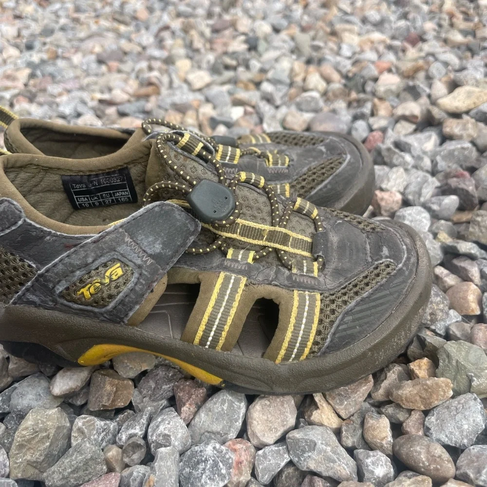 Teva Kids Gray and Yellow Outdoor Sandal Sneakers